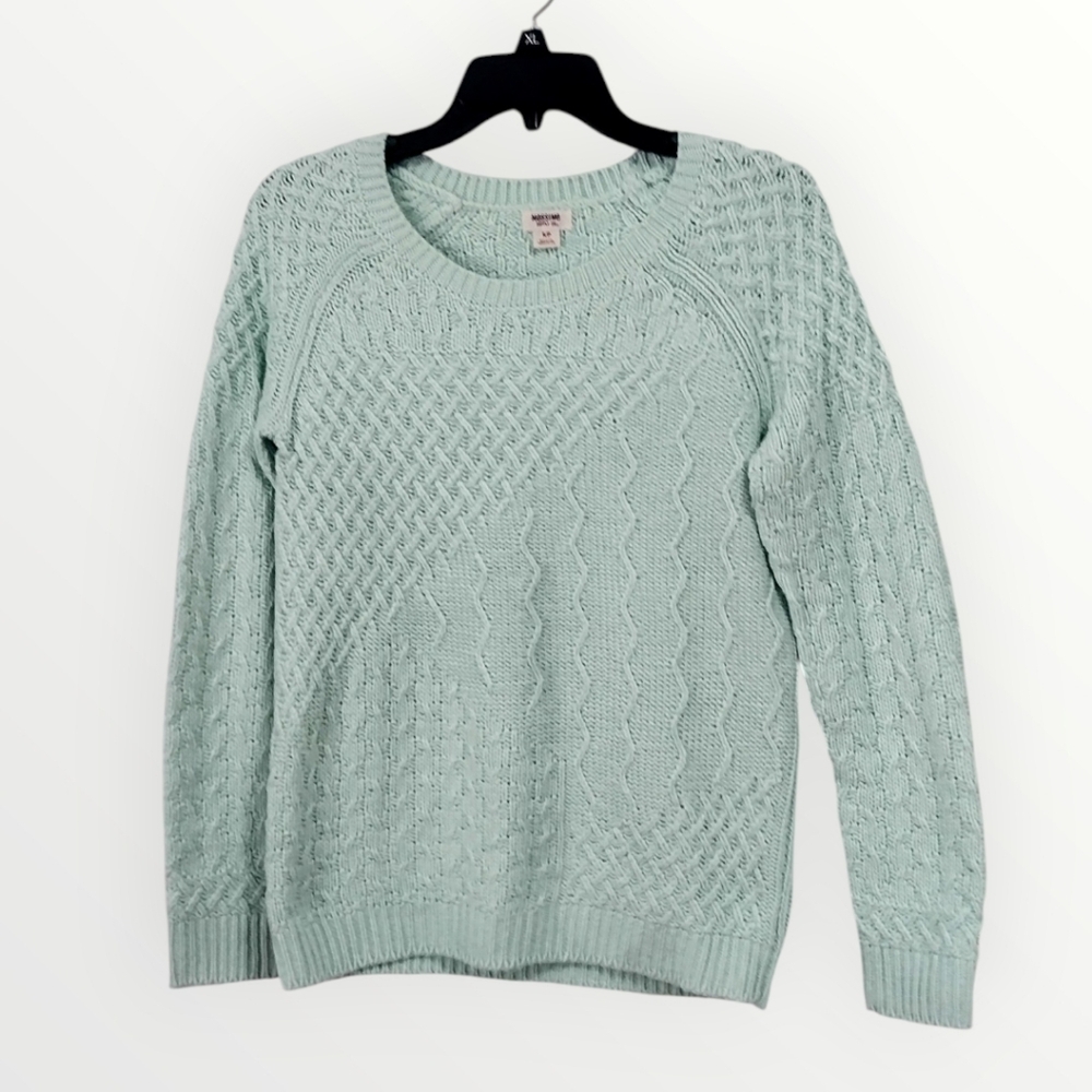 Mossimo Supply Co Mint Green Cable Knit Sweater Size Small